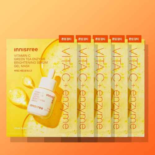 innisfree Vitamin C Green Tea Enzyme Brightening Serum Gel Mask 25ml X 5ea