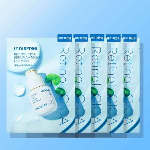innisfree Retinol Cica Repair Ampoule Gel Mask 23ml X 5ea